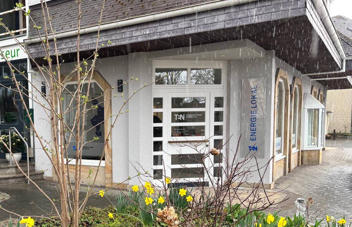 Eingangsbereich des Energielokals in Bad Laer